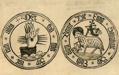 La Main de Dieu et Agnus Dei, 1915 - Unbekannt