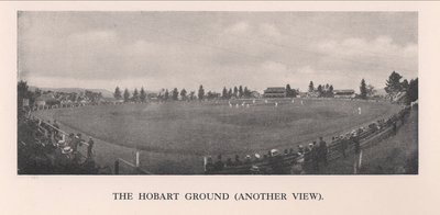Le terrain de cricket de Hobart, Tasmanie, Australie - Unbekannt
