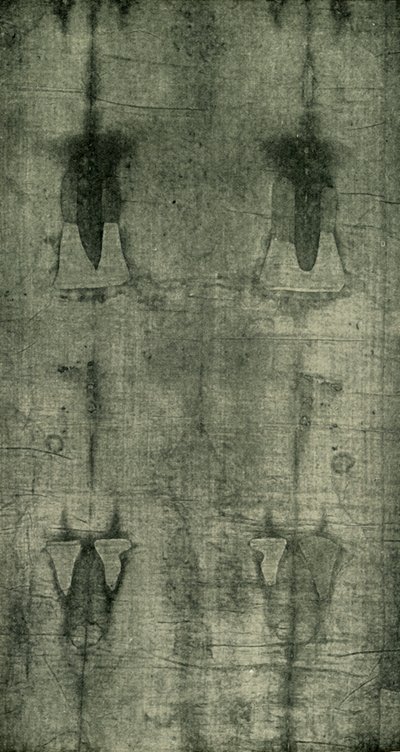 Le Saint Suaire - Empreinte du corps vue de dos, 1902 - Unbekannt