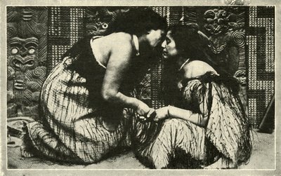 Le Hongi, une salutation maorie - Unbekannt