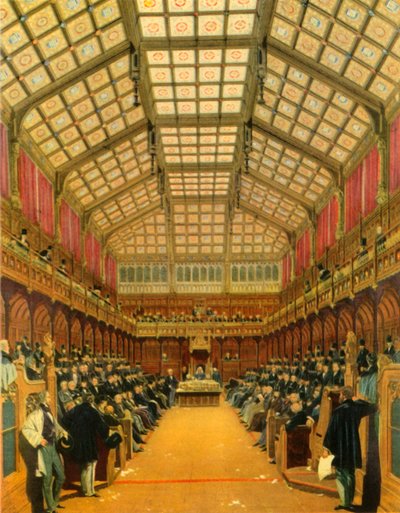 La Chambre des communes pendant un débat, 1858, 1947 - Unbekannt