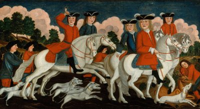 La partie de chasse, New Jersey, vers 1750 - Unbekannt
