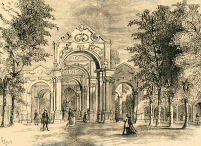 La Promenade italienne, Vauxhall Gardens, vers 1878 - Unbekannt