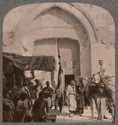 La porte de Jaffa fermée, montrant l