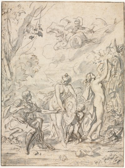 Le Jugement de Paris, vers 1740-1750 - Unbekannt