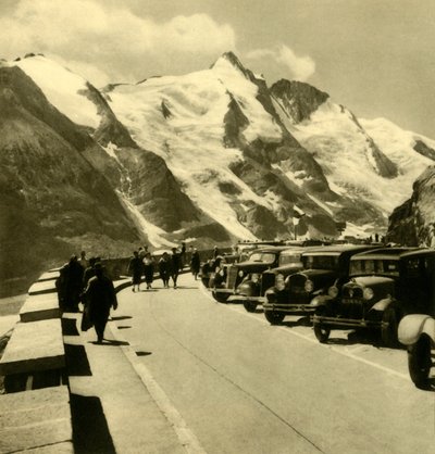 Le point de vue Kaiser-Franz-Josefs-Höhe sur la route alpine du Grossglockner, Autriche, vers 1935 - Unbekannt