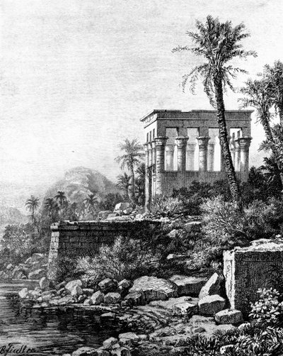Le kiosque, temple de Philae, Égypte, 1881 - Unbekannt