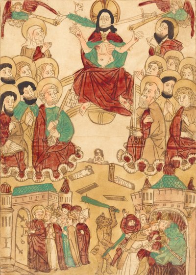 Le Jugement dernier avec les apôtres, vers 1460 - Unbekannt