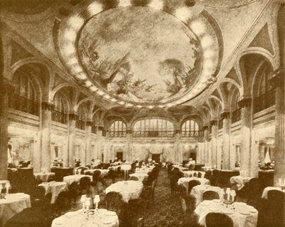 Le somptueux salon à manger principal du Leviathan, vers 1930 - Unbekannt