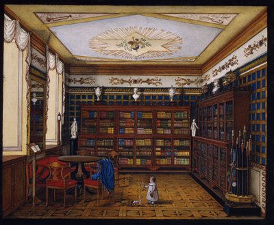 La Bibliothèque du comte Henryk Ilinsky à Romaniv, 1824 - Unbekannt
