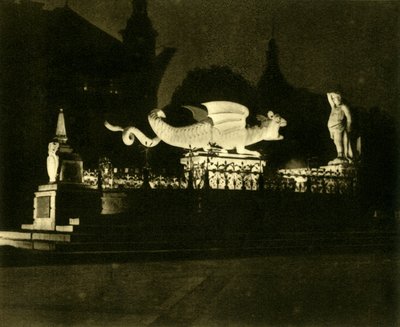 La fontaine Lindwurm, Klagenfurt, Autriche, vers 1935 - Unbekannt