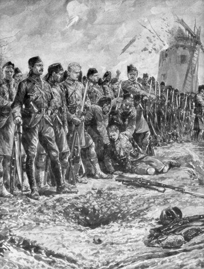 Le régiment territorial écossais de Londres reformant leur ligne sous le feu, 31 octobre 1914, 1926 - Unbekannt