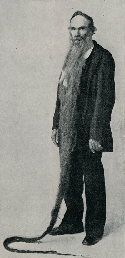 La plus longue barbe enregistrée, 1896, 1910 - Unbekannt