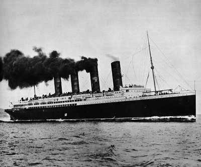 Le Lusitania à pleine vitesse, 1915 - Unbekannt