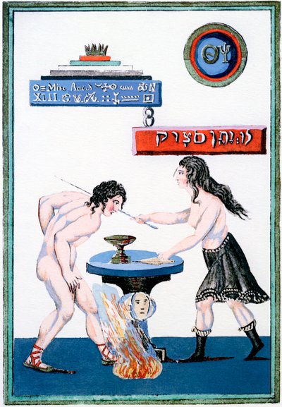 Le Miroir magique révélant ses secrets, 18e siècle - Unbekannt