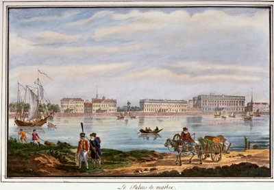 Le Palais de Marbre et le quai de la Neva, Saint-Pétersbourg, Russie, 1822 - Unbekannt