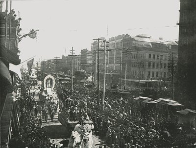 Le défilé du Mardi Gras dans Canal Street, La Nouvelle-Orléans, USA, 1895 - Unbekannt