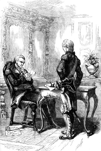 Le Marquis de Lafayette avec George Washington, c1775-1781 - Unbekannt