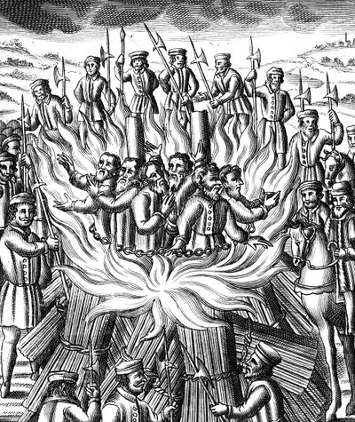 Le Martyre de six hommes à Brainford, 1558 - Unbekannt