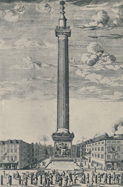 Le Monument de Londres, vers 1685, 1920 - Unbekannt