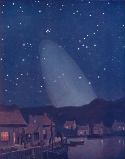 Le mystérieux cône de lumière dans le ciel, 1935 - Unbekannt