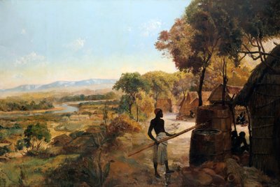 Le village natal sur la rivière - Unbekannt