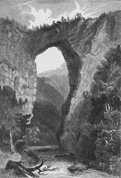 Le pont naturel, Virginie, 1883 - Unbekannt