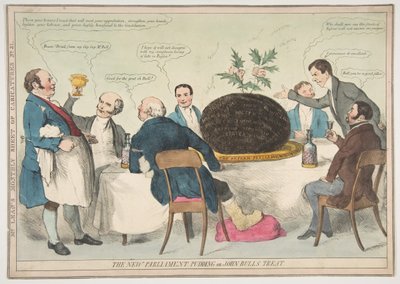 Le nouveau pudding du Parlement ou le festin de John Bull - Unbekannt