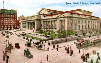 La nouvelle bibliothèque publique, New York, USA, 1910 - Unbekannt