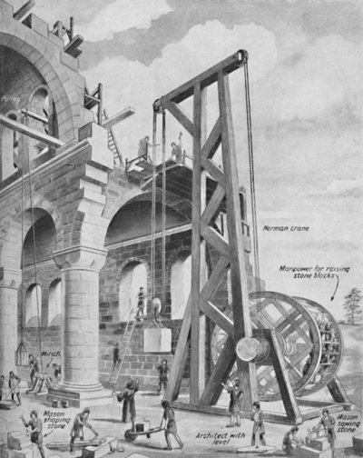 Les Normands construisant une cathédrale, vers 1934 - Unbekannt