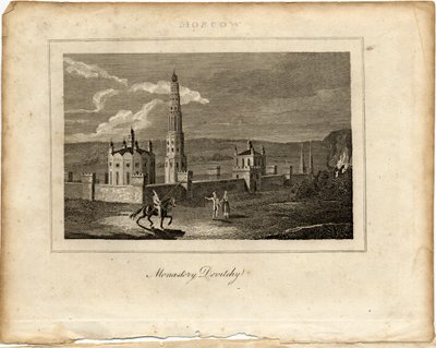 Le couvent Novodievitchi à Moscou, vers 1800 - Unbekannt