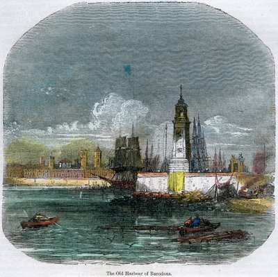 Le vieux port de Barcelone, Catalogne, Espagne, vers 1880 - Unbekannt