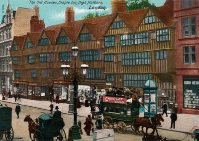 Les vieilles maisons, Staple Inn, High Holborn, Londres, 1905 - Unbekannt