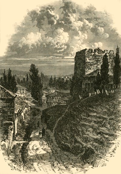 Les vieux murs, Constantinople, 4ème siècle, 1890 - Unbekannt