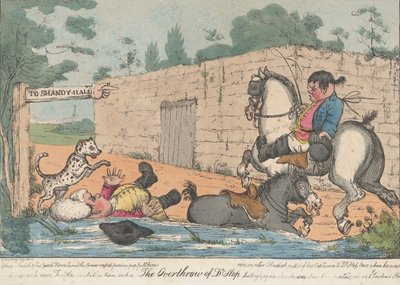 Le renversement du Dr. Slop Tristram Shandy, 1800-1820 - Unbekannt