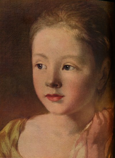 Les filles du peintre chassant un papillon (détail), vers 1756, 1937 - Unbekannt