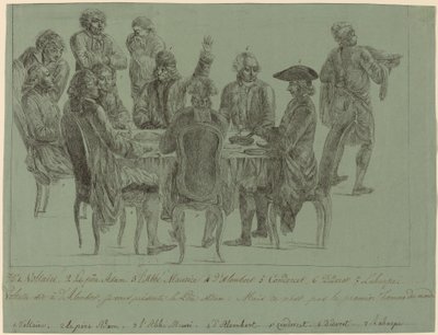 Le repas des philosophes, après 1772 - Unbekannt