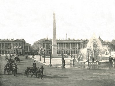 La Place de la Concorde, Paris, France, 1895 - Unbekannt