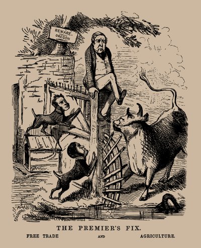 Le dilemme du Premier ministre. Libre-échange et agriculture Peel entre libre-échange et protection, avril 1845 - Unbekannt