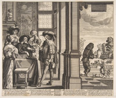 Le Fils Prodigue Quitte la Maison, vers 1636 - Unbekannt