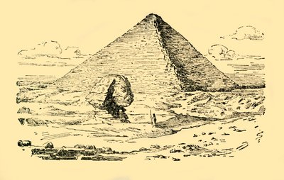La pyramide du roi Khéops et le Grand Sphinx à Gizeh, Égypte, vers 1930 - Unbekannt