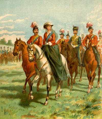 La reine et le prince consort à une revue - Unbekannt