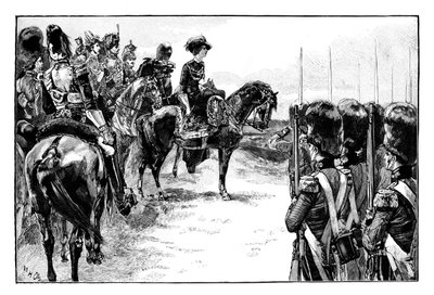 La reine au camp de Chobham, Surrey, 1853, 1888 - Unbekannt