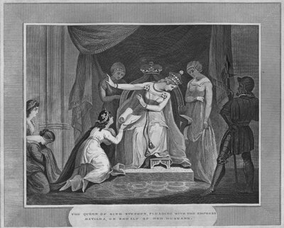 La reine du roi Étienne plaidant auprès de l