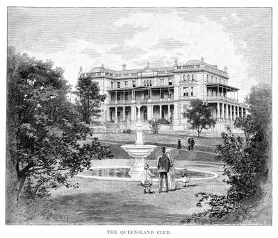 Le Queensland Club, Australie, 1886 - Unbekannt