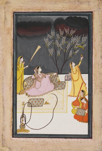 La Ragini Dhanasari Desi du Raga Dipaka, vers 1820 - Unbekannt