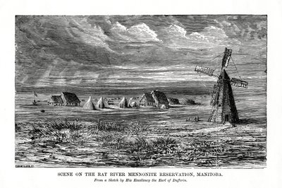Réserve mennonite de la rivière Rat, Manitoba, Canada, fin du 19e siècle - Unbekannt