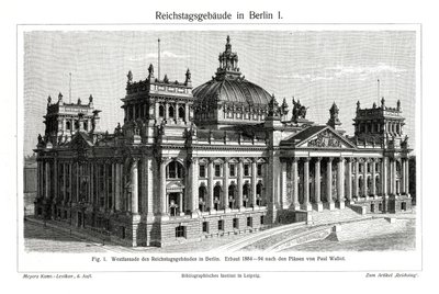 Le Reichstag, Berlin, Allemagne, fin du XIXe siècle - Unbekannt