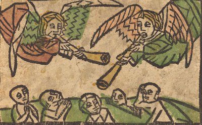 La résurrection des morts, vers 1460-1470 - Unbekannt