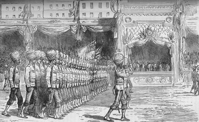 La revue au Caire : Défilé des Beloochees, c1880 - Unbekannt